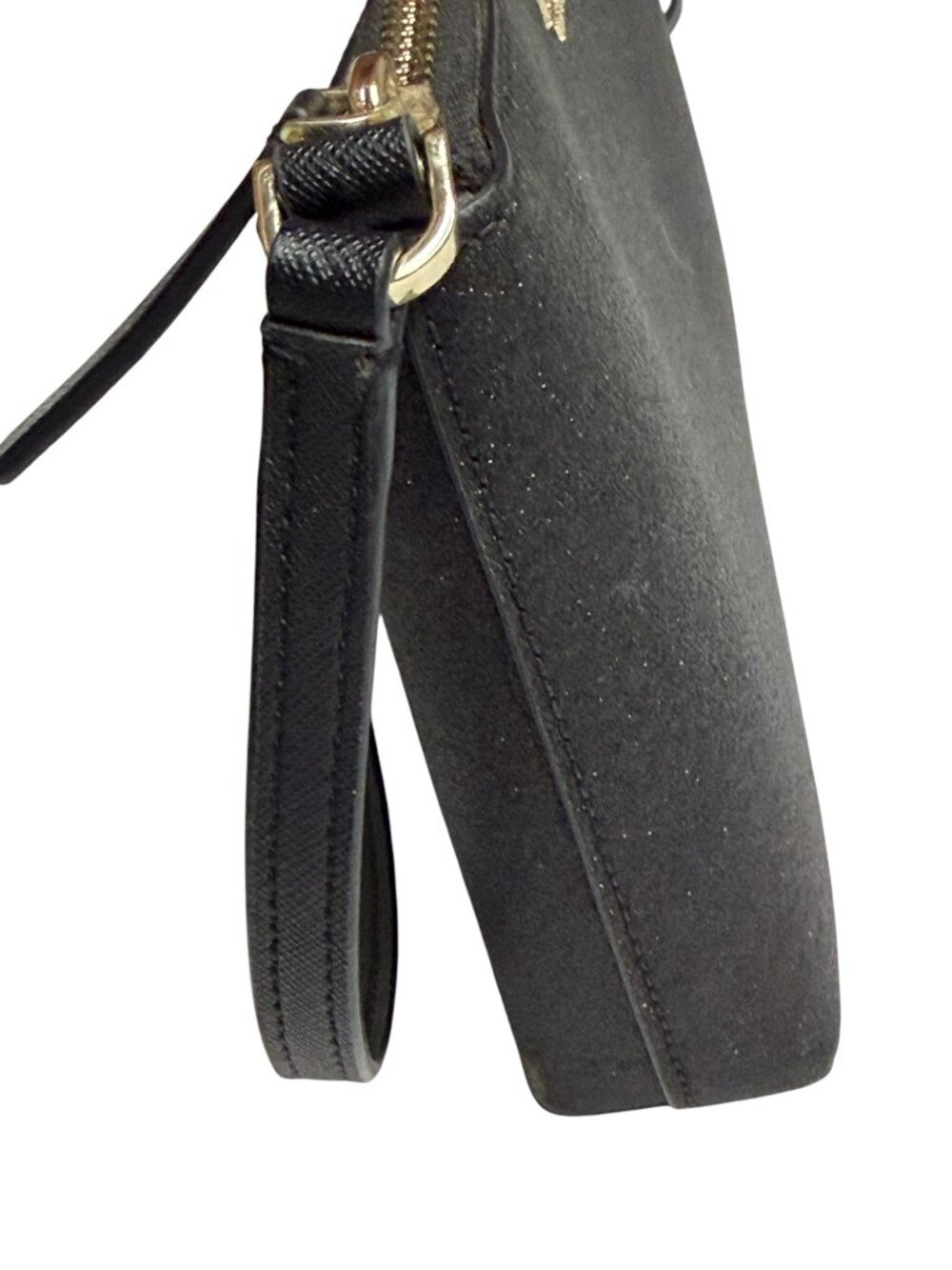 Kate Spade Joeley Glitter Crossbody Bag Purse Black - Picture 4 of 12